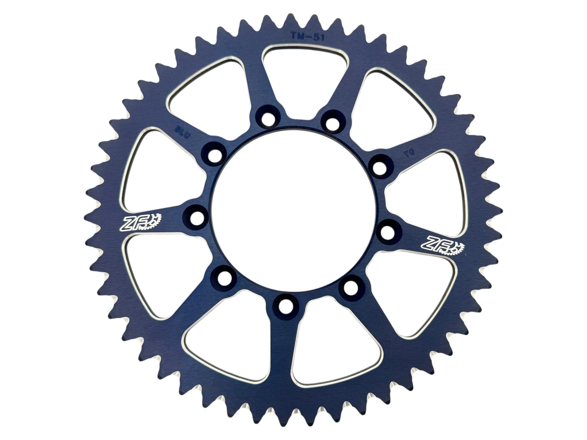 ZF Rear Sprocket Alloy TM Moto Blue - 50t