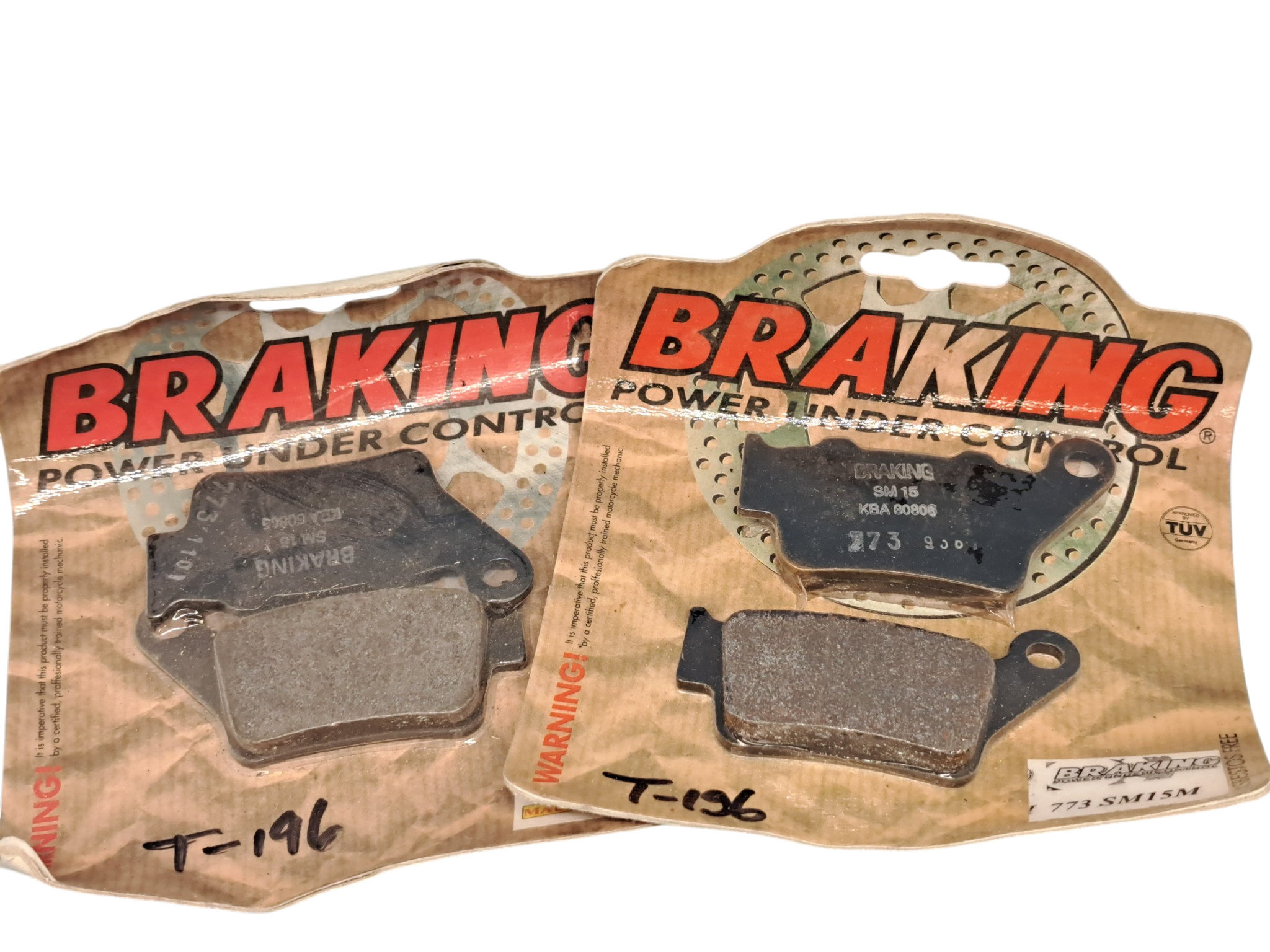 SET (2) BRAKING Bremsbelaege Hinten #733SM15M