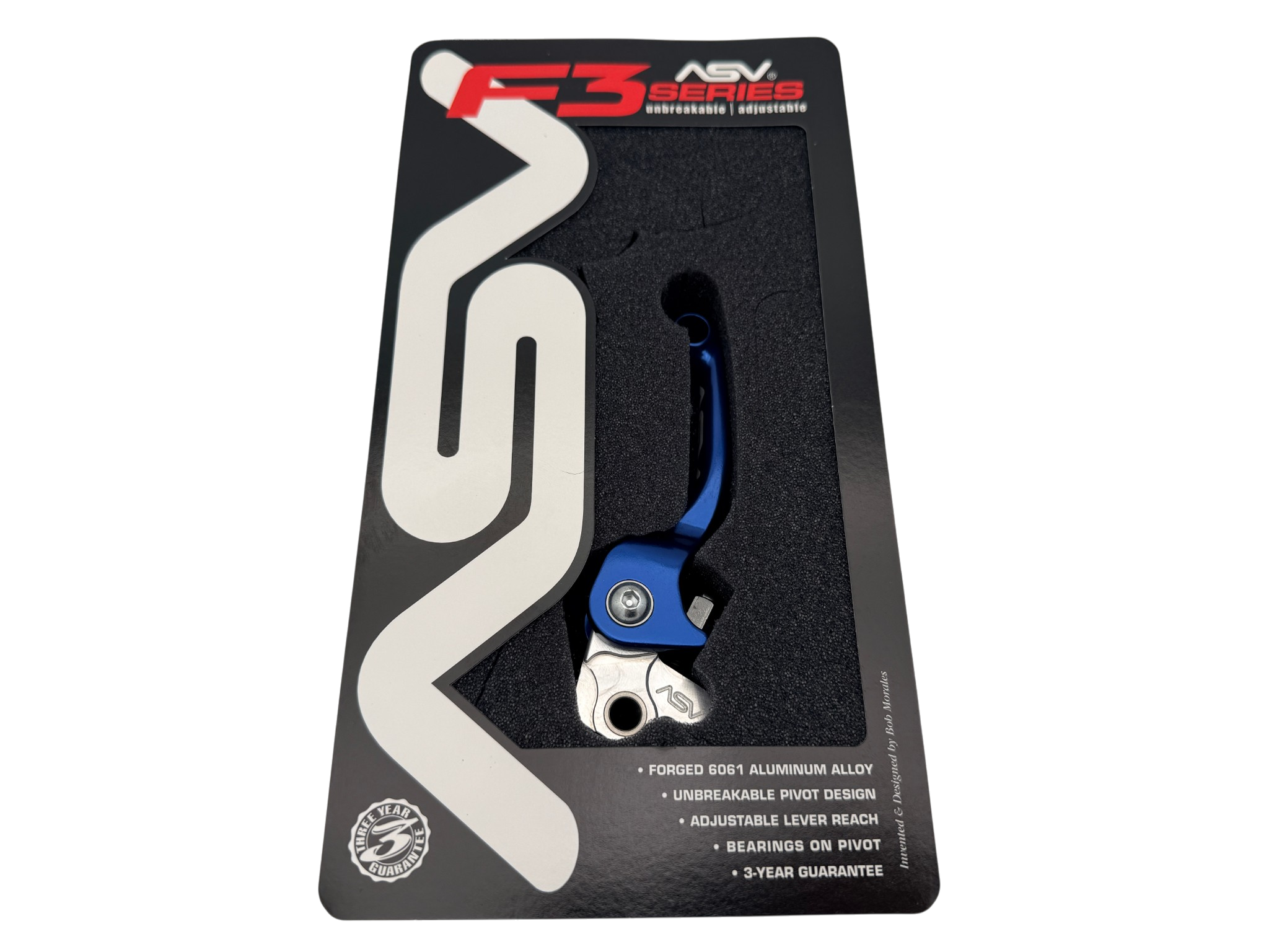 Brakelever ASV F3  UnBreakable TM (01-) "Nissin"  BLUE