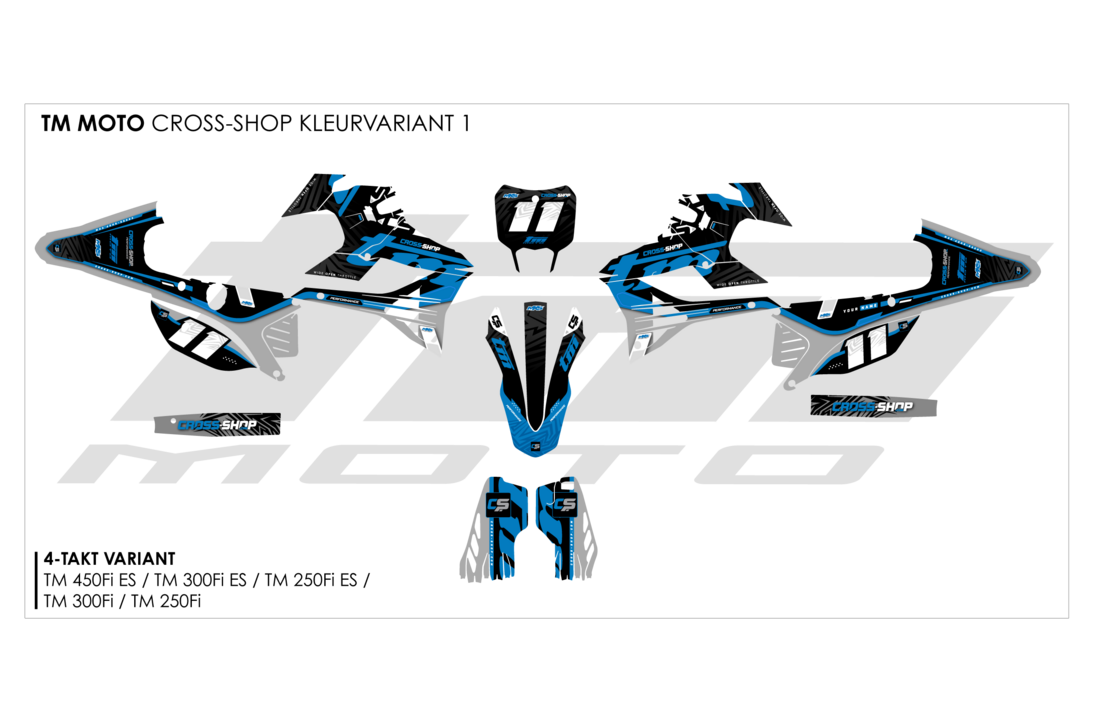 TM Cross-Shop Decal Kit Voltage - 4-stroke | from 2022