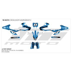 TM Cross-Shop Stickerset Wave - 2-takt | vanaf 2022