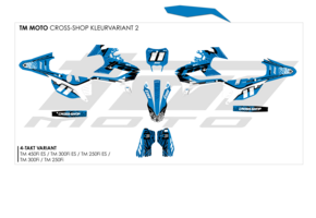 TM Cross-Shop Stickerset Wave - 4-takt | vanaf 2022