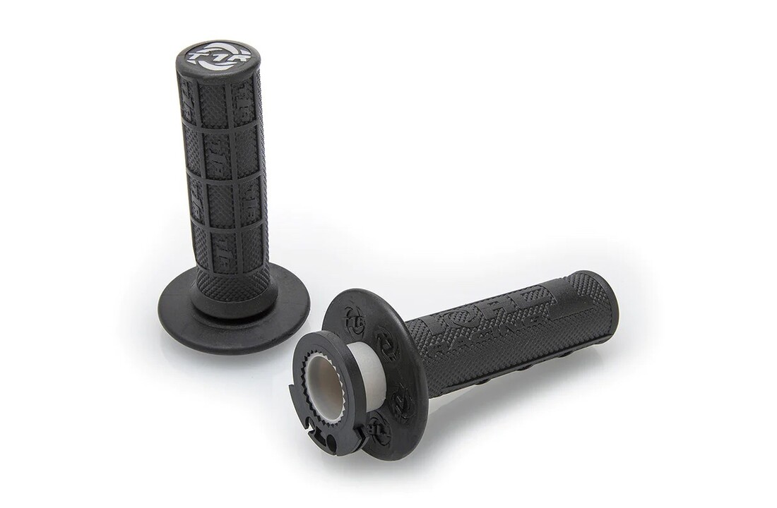 TORC1 DEFY Hole Shot Lock-On 1/2 Waffle Handvaten - Black
