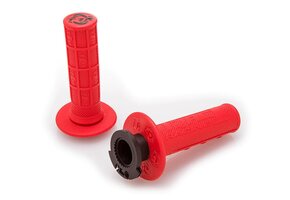 TORC1 DEFY Hole Shot Lock-On 1/2 Waffle Handvaten - Red