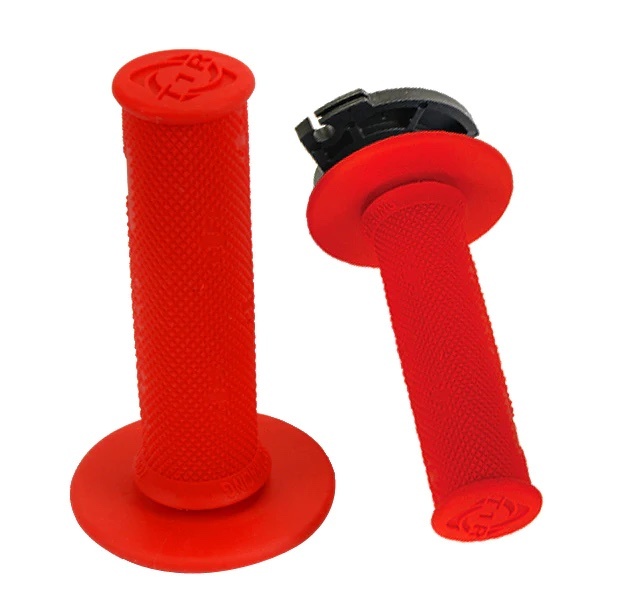 TORC1 DEFY Hot Lap Lock-On Diamond Handvaten - Red