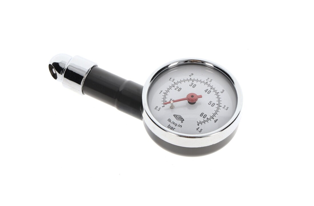 TMV Tire Pressure Gauge Gray Paint 60PSI - 4.5 Bar Max.