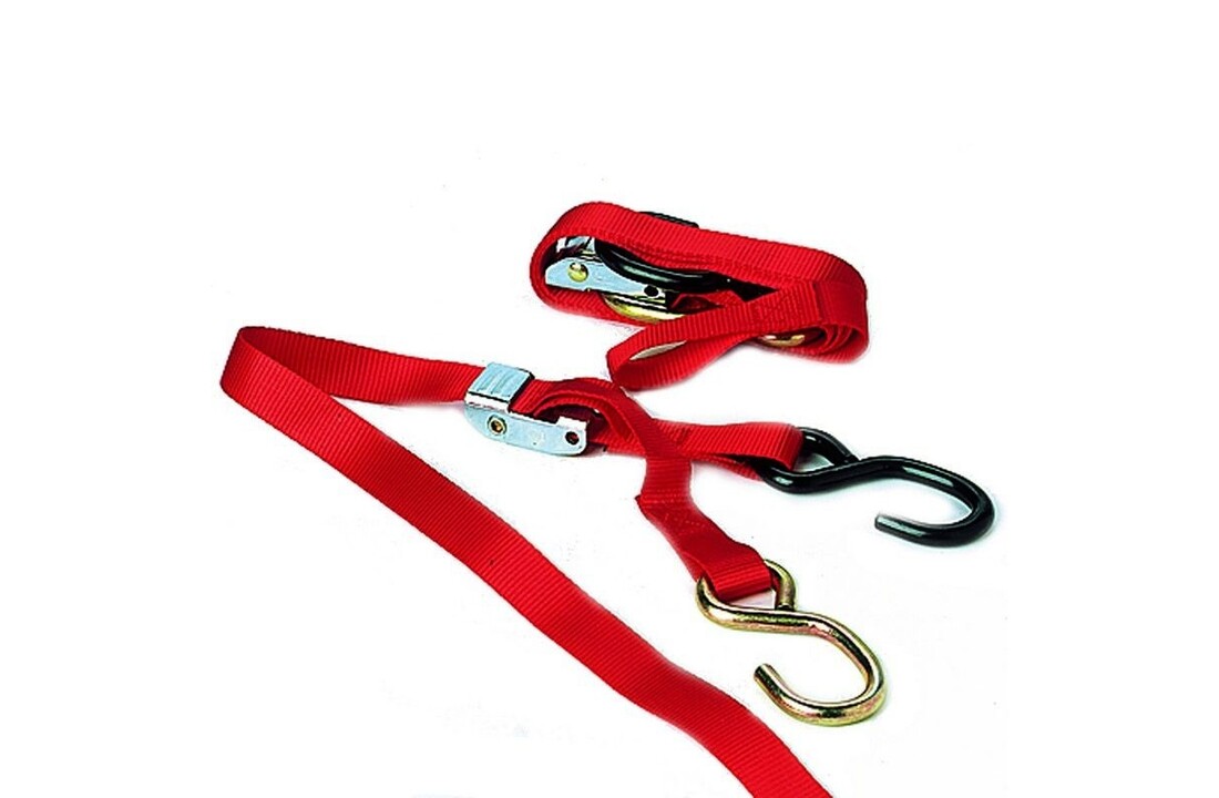 TMV Tie downs 1,5" Red (2pcs) Width: 1-1/2"