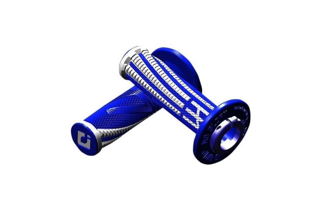 ODI Emig Pro V2 Lock-On Handvaten - Blauw/Wit