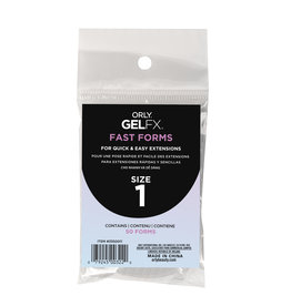 ORLY GELFX Fast Forms Size 1 50pc/pack