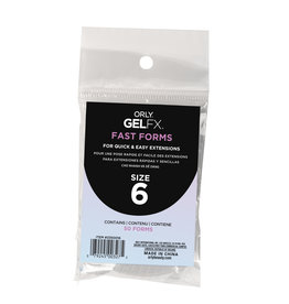 ORLY GELFX Fast Forms Size 6 50pc/pack