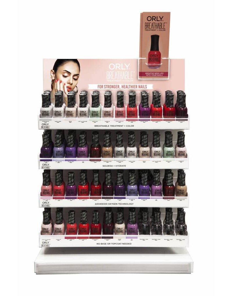 ORLY Breathable 18ml Lacquer Counter Display exclusive ORLY lacquers