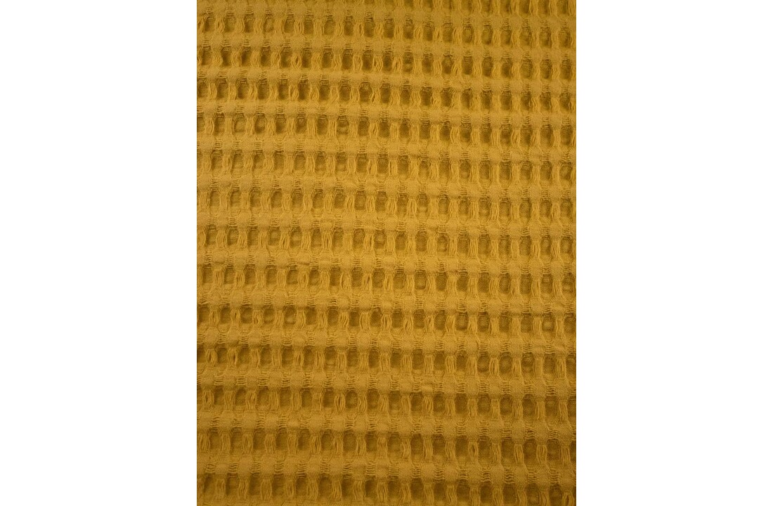 11€ p/m - Okergeel - Wafeldoek Groot