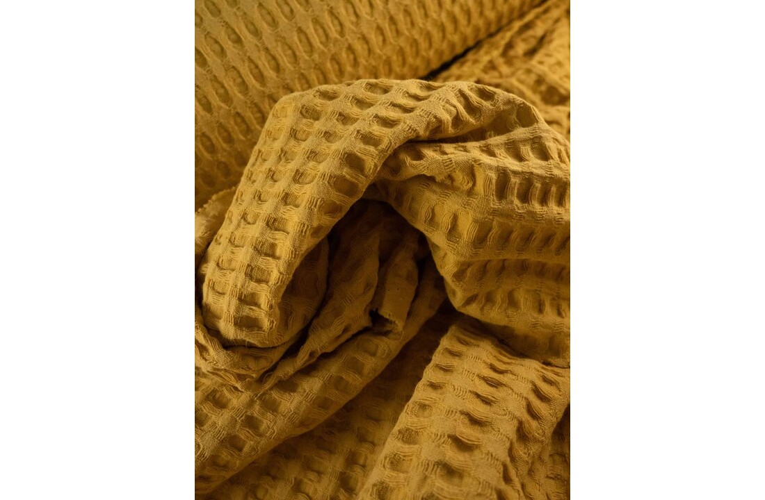 11€ p/m - Okergeel - Wafeldoek Groot