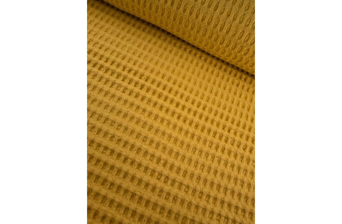 11€ p/m - Okergeel - Wafeldoek Groot