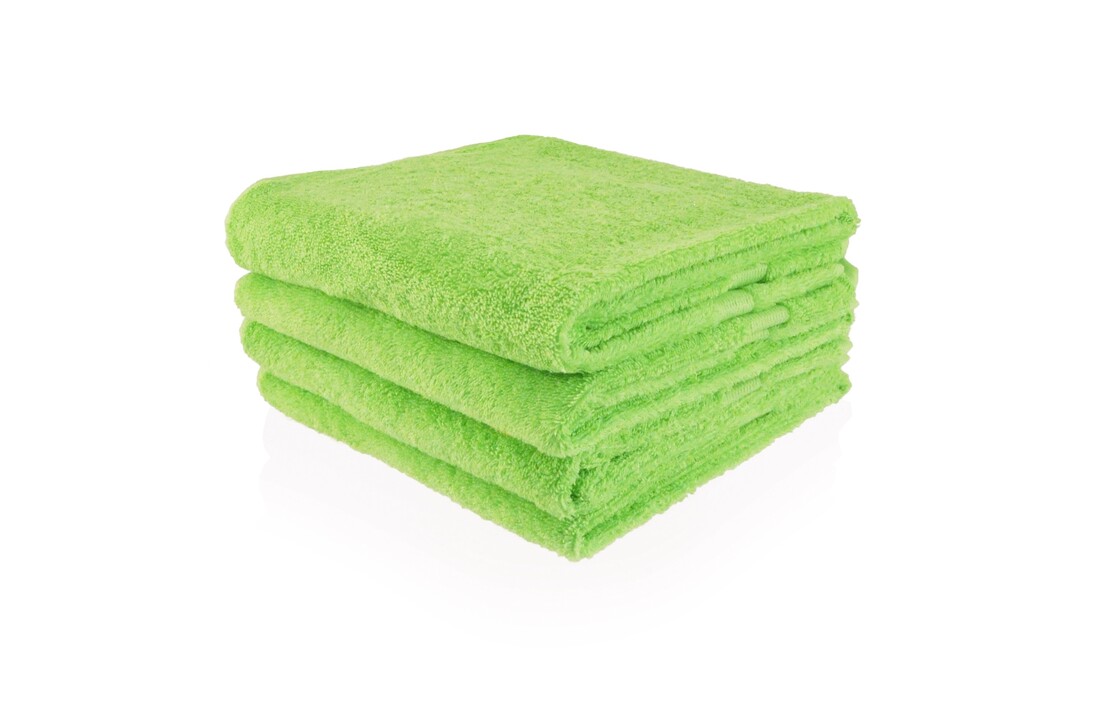Lime gastendoekje met naam naar keuze geborduurd