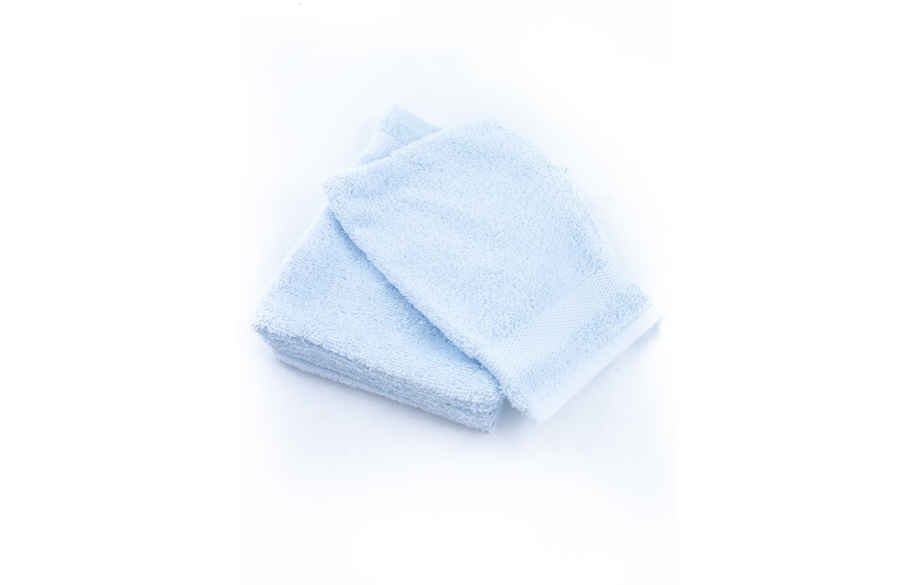 Washandje ijsblauw