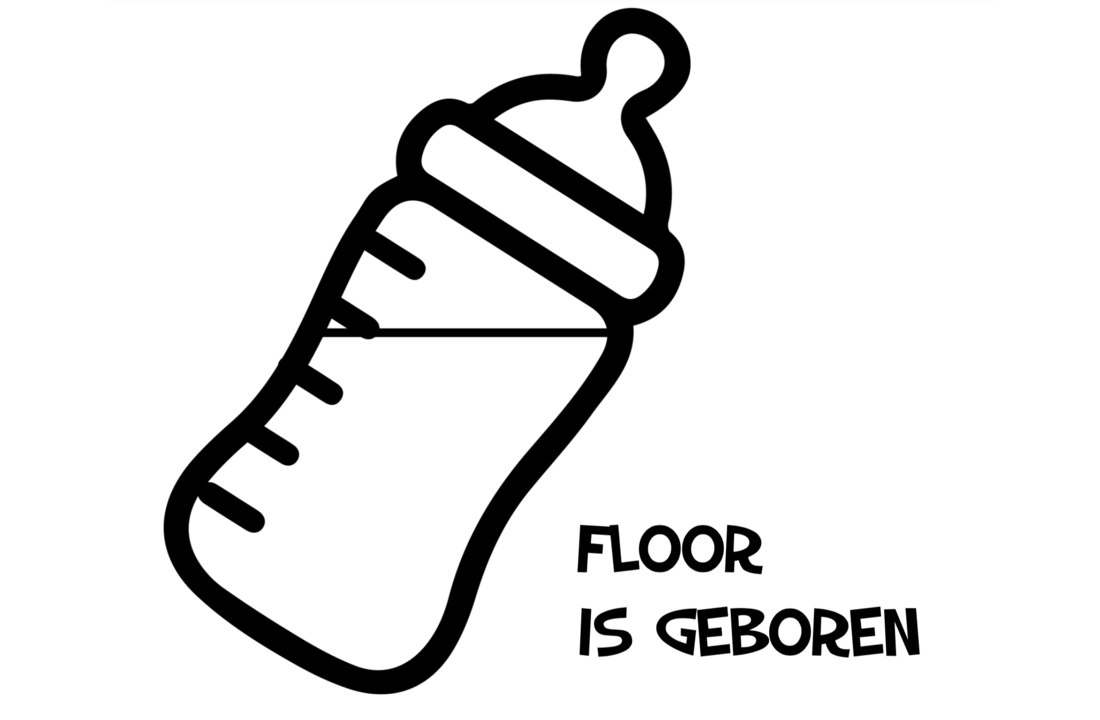 Geboortesticker Papfles