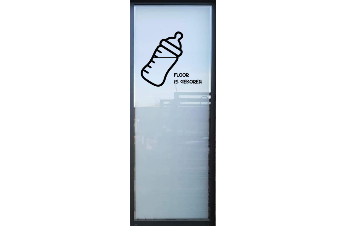 Geboortesticker Papfles