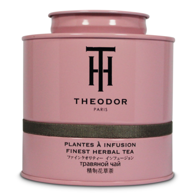 Tea tin THEODOR - Pink