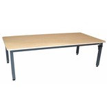 Atelier Michel Koene Hoog/laag tafel AMK hydraulisch Blad Ecoplex HPL 19mm wit   t/m 240 x 120cm