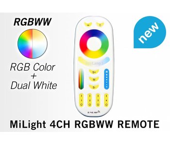 RF-Afstandsbediening tbv LED RGB+CCT lampen
