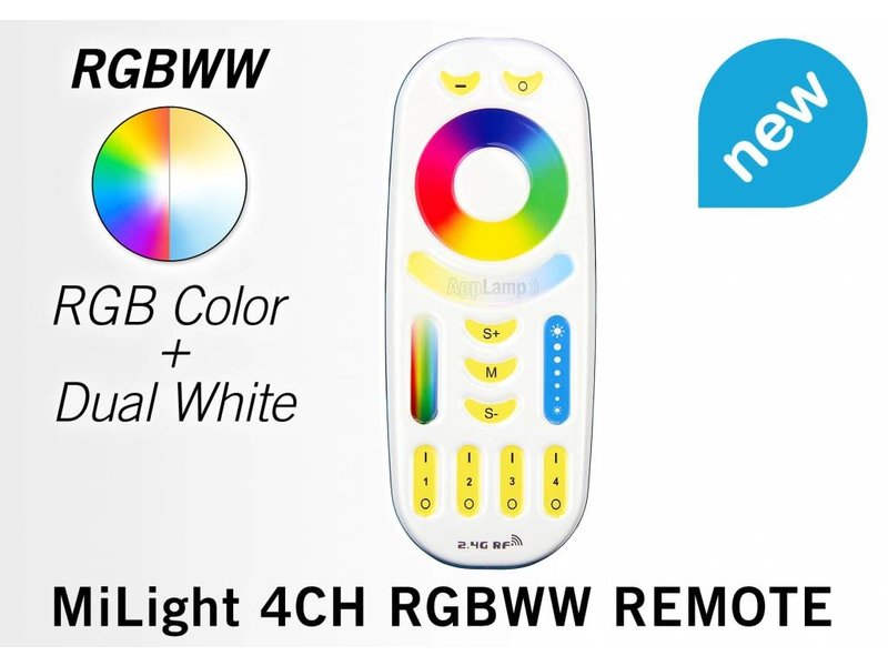 RF-Afstandsbediening tbv LED RGB+CCT lampen