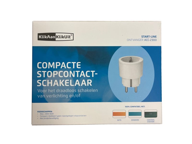 Compacte stopcontactschakelaar