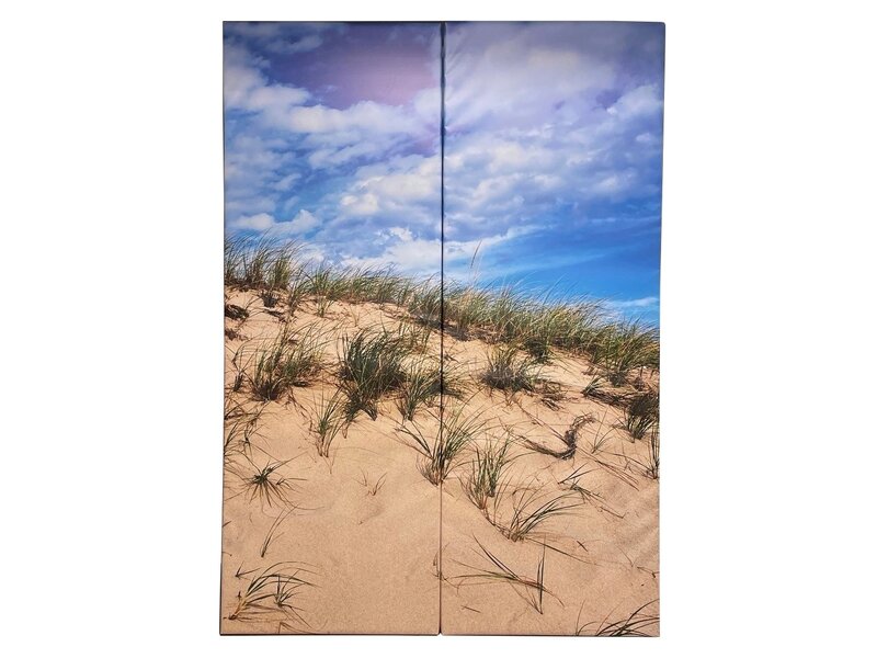 Atelier Michel Koene Wandmat recht, 6cm, Bisonyl met fotoprint  fotowand maatwerk