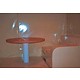 Time-Out tafel, blad HPL wit, poot gepoedercoat