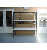 Atelier Michel Koene Hoog/laag tafel AMK hydraulisch Blad Ecoplex HPL 19mm wit   t/m 240 x 120cm