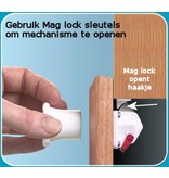 Veiligheidsslot deur- Mag Lock- set van 2 st en 1 sleutel