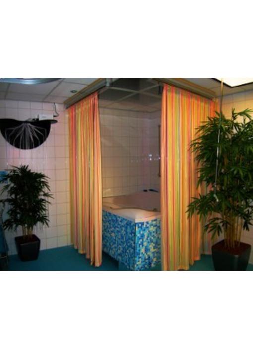 Vezelneveldouche fluowaterval met afgeschermde waterdichte armatuur