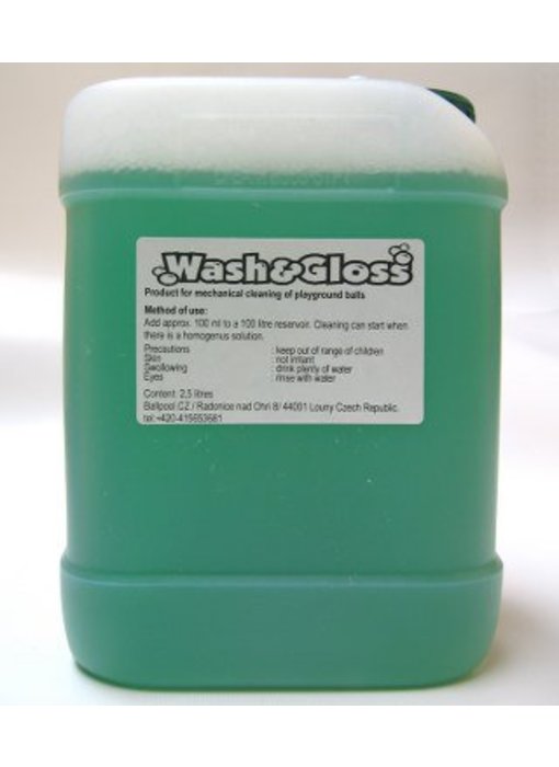 Wash en Gloss wasvloeistof ballenwasmachine
