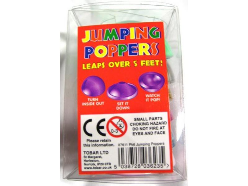 Jumping Poppers   set 6 stuks