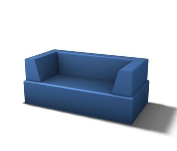 LUGANO - 2-zits, zacht gecoat schuim