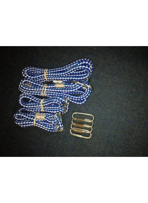 touwset 2 x kort / 2 x lang (met bevestiging)