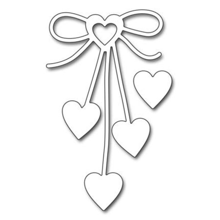 Penny Black Cutting dies: "Heart bow" cardiac loop