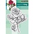 Penny Black Transparent stamp: "Red Blush" Vintage Rose