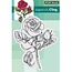 Penny Black Transparent stempel: "Red Blush" Vintage Rose