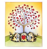 Penny Black timbro trasparente: albero di cuore