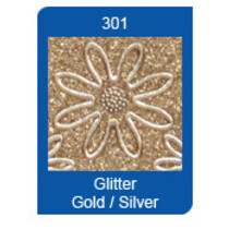 Micro Glitter Stickers, linjer, guld