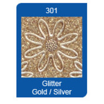Micro Glitter Stickers, lijnen, goud