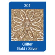 Micro Glitter Stickers, linjer, guld