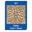 Sticker Micro Glitter adesivi, linee, oro
