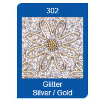 Sticker Micro Glitter Stickers, lijnen, zilver / goud