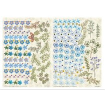 Twin Pack flowerart, blauw, klein