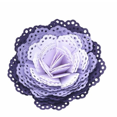 EK Succes, Martha Stewart doily dimensional EK perfurador 3D / 3D flor