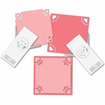 EK punch with 2 mini corner with heart
