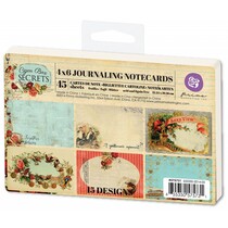 45 etiketter fra Prima Marketing, Journaling Notecards