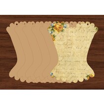 Álbum, espartilho do vintage, 6 partes